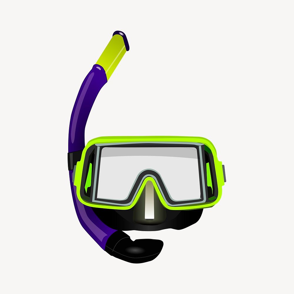 Snorkel clipart, object illustration. Free public domain CC0 image.