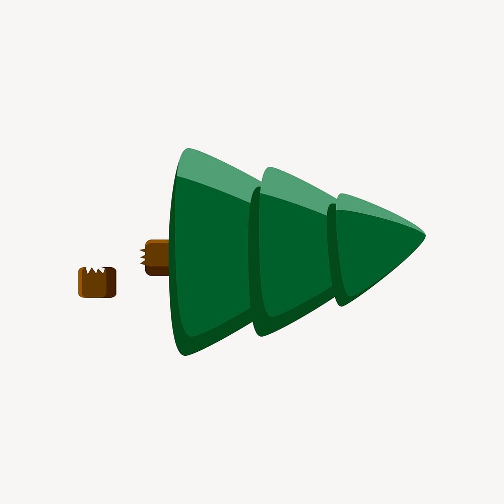 Pine tree clipart, Christmas illustration vector. Free public domain CC0 image.