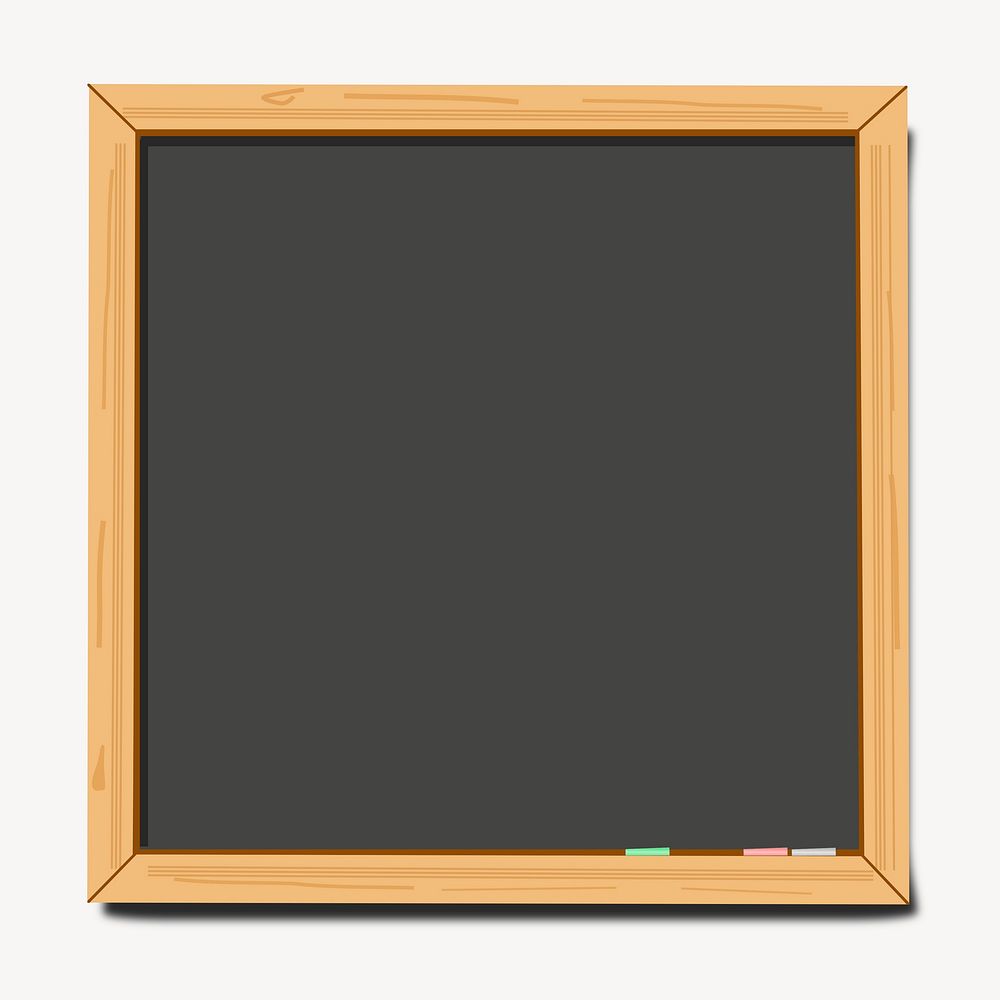 Blackboard clipart, stationery illustration. Free public domain CC0 image.