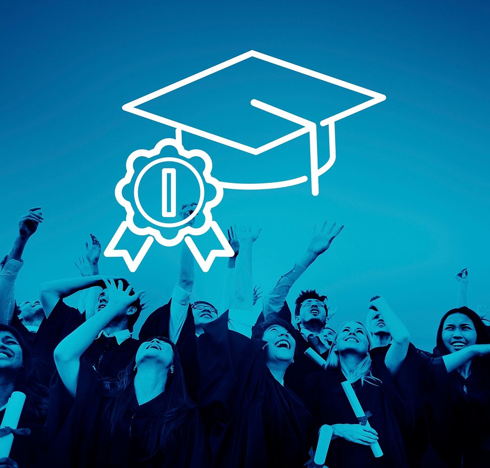 Academic Graduation Hat Successful Education Concept