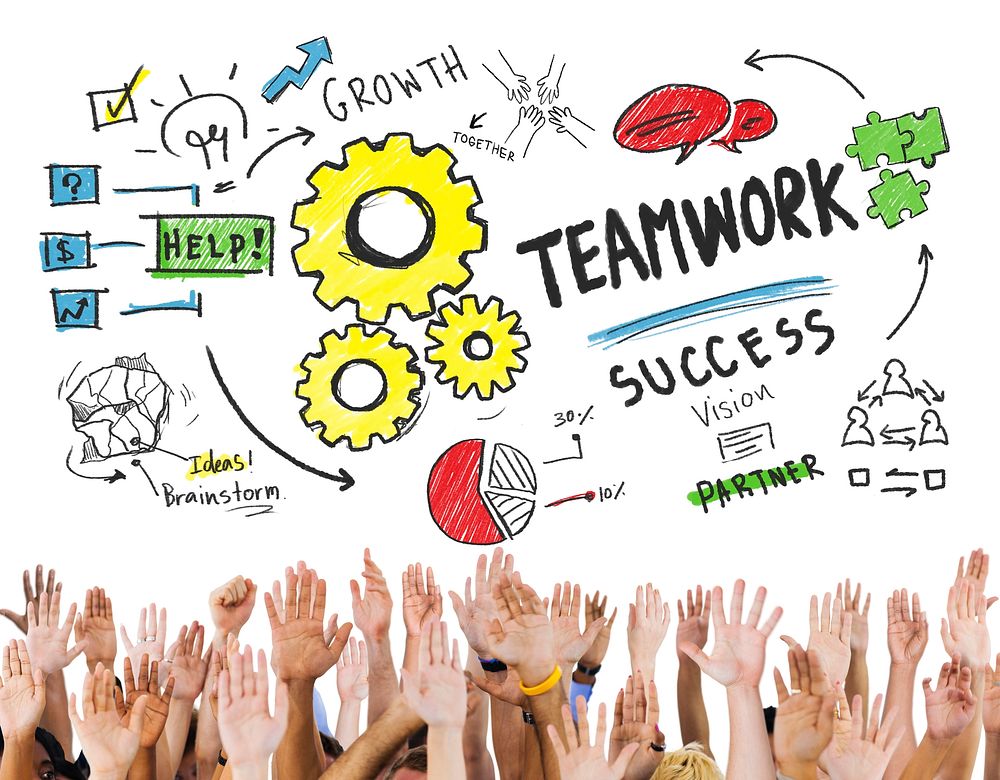 Teamwork Team Together Collaboration Hands Volunteer Unity Concept