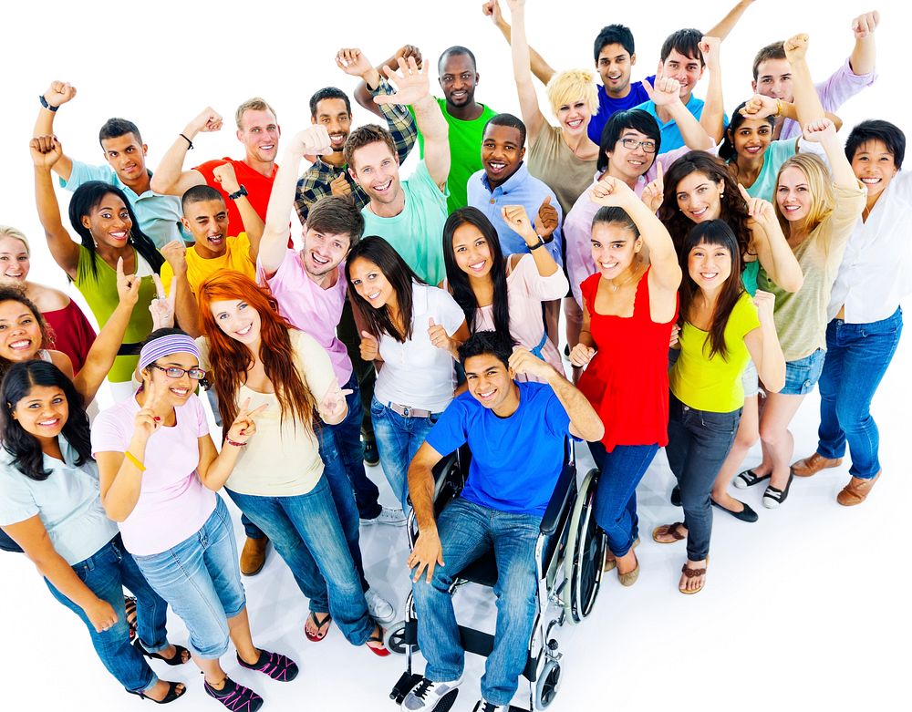 Diversity People Crowd Friends Communication Concept