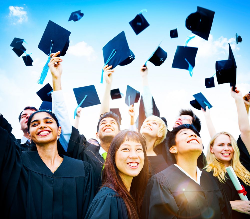 Graduation Students Success Education Happiness Concept