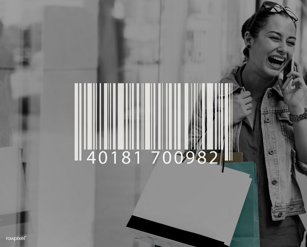 Bar Code Scanning Inventory Logistics Production Concept