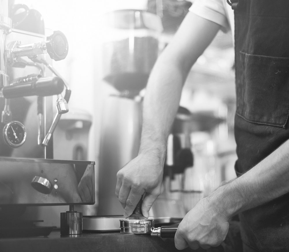 Coffee preparation at a cafe Premium Photo rawpixel