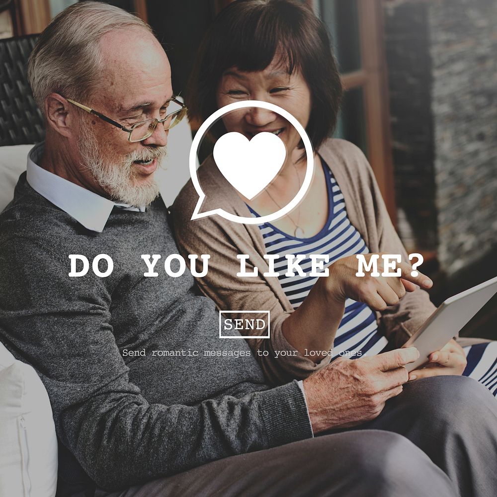 Do You Like Me? Love Online Concept