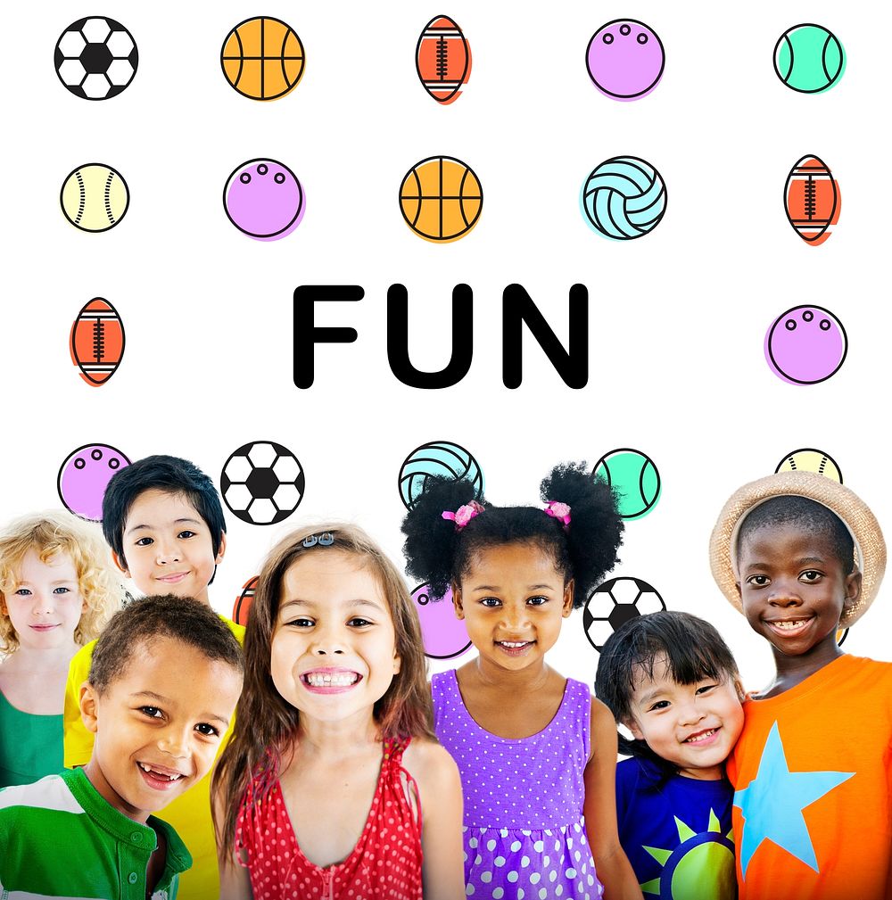 Kids Games Ball Sport Graphics Concept