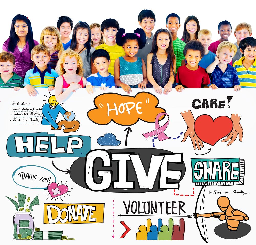 Give Help Donate Walfare Charity Donate Concept