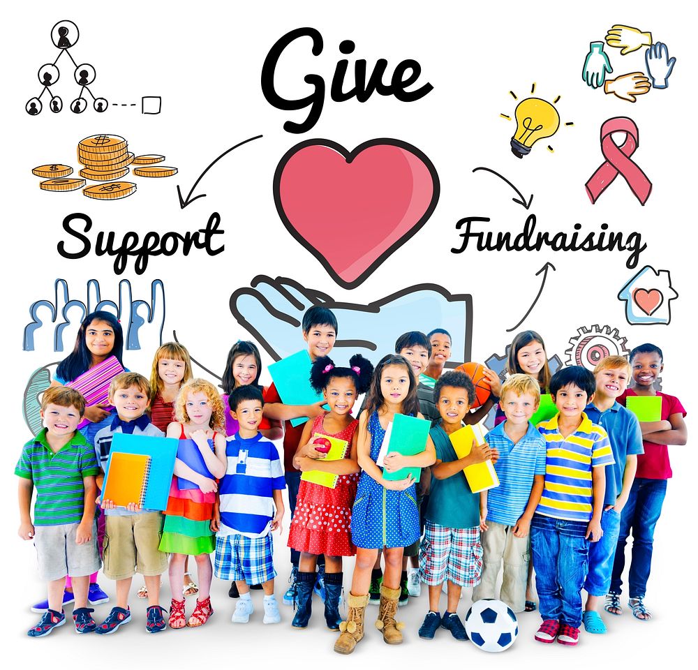 Give Support Fundraising Help Charity Concept