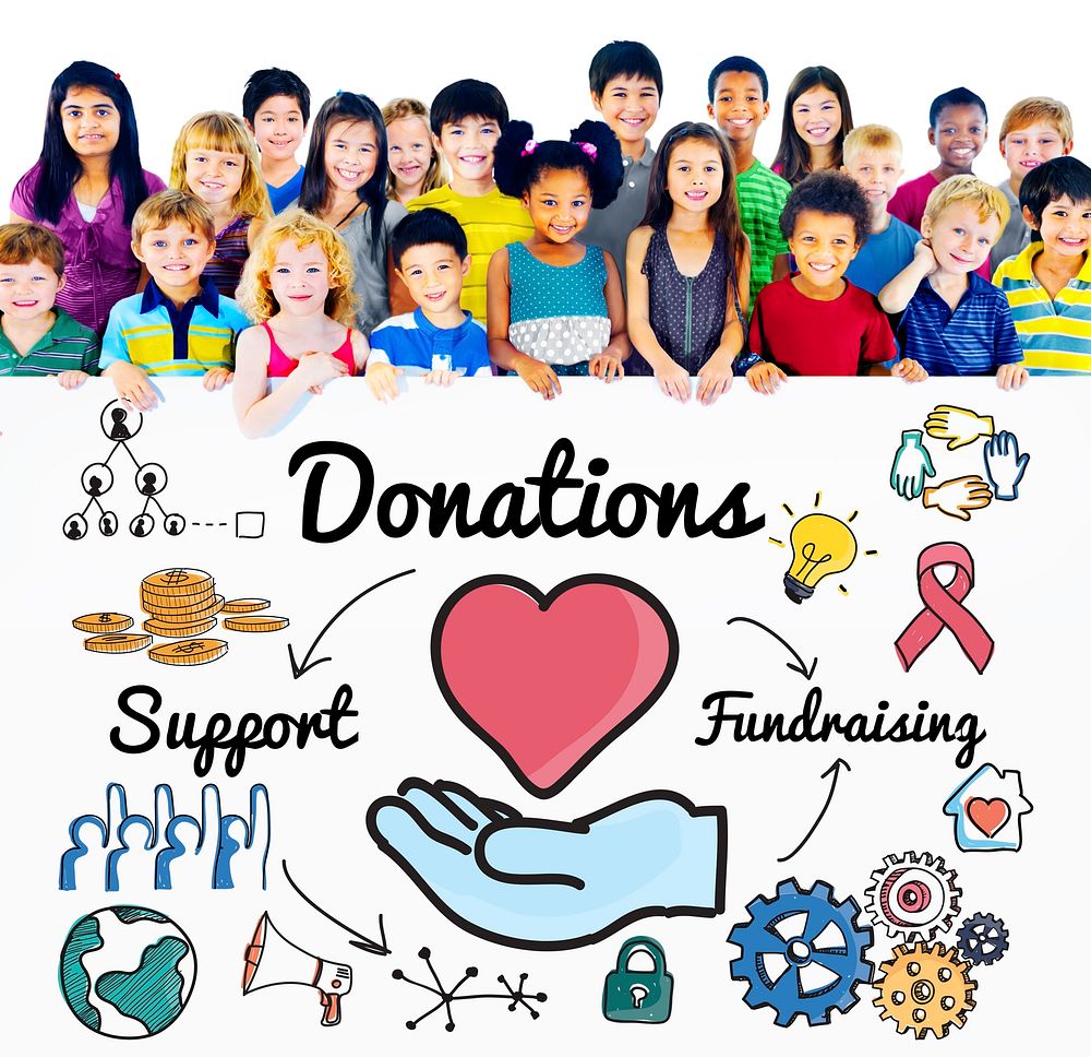 Donation Share Support Fundraising Help Concept