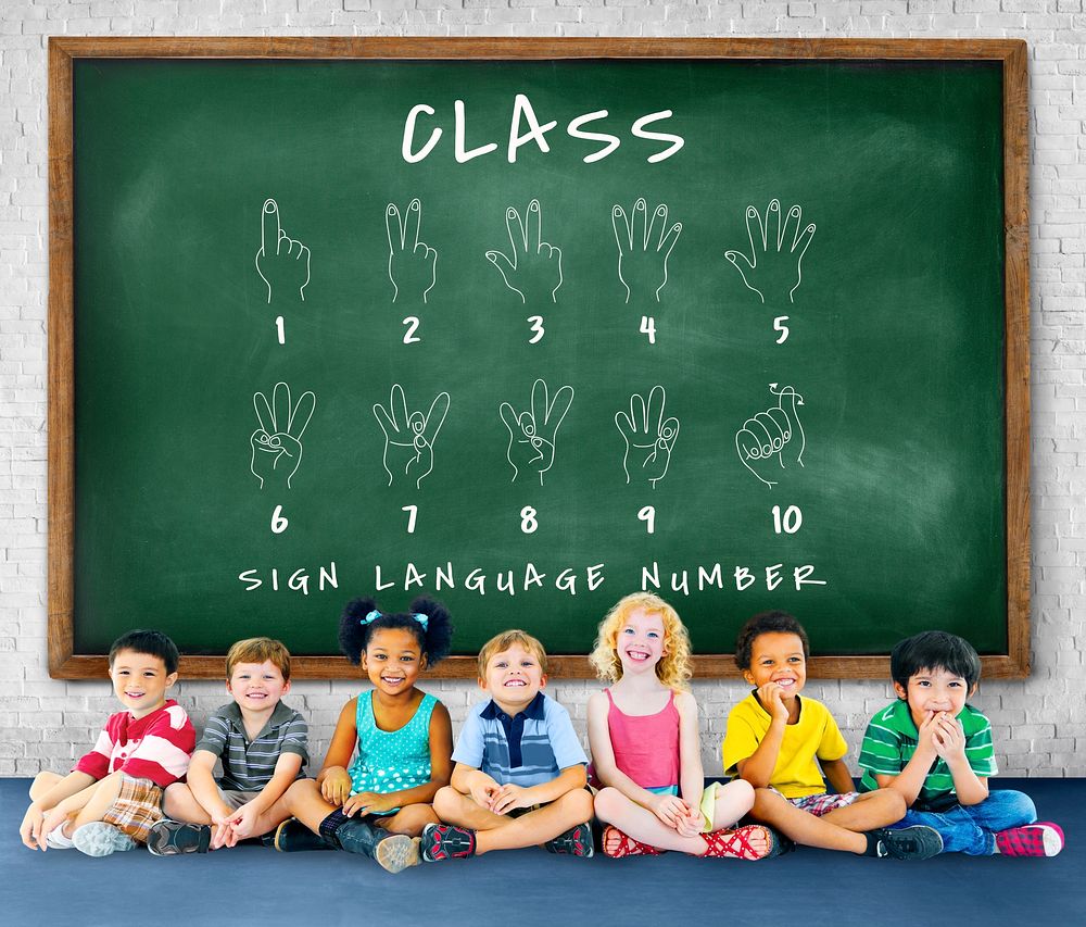 Sign Language Number Instruction Lesson Graphic