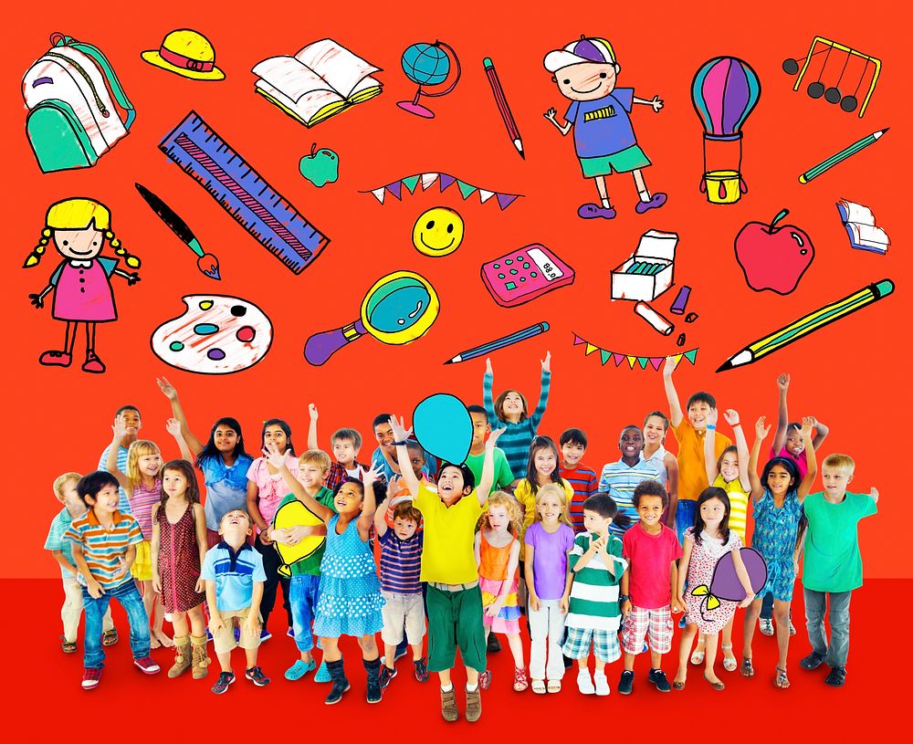 Kids School Education Toys Stuff Young Concept