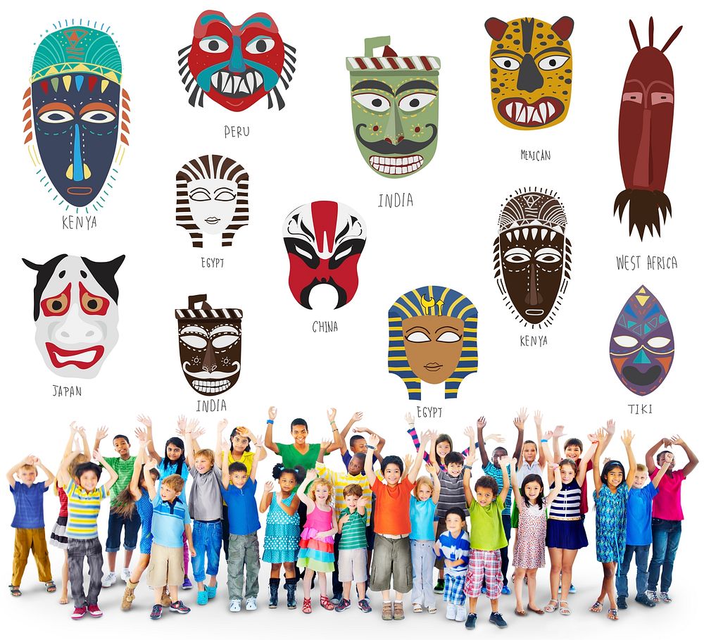 Cultural Traditional Masks Global Concept