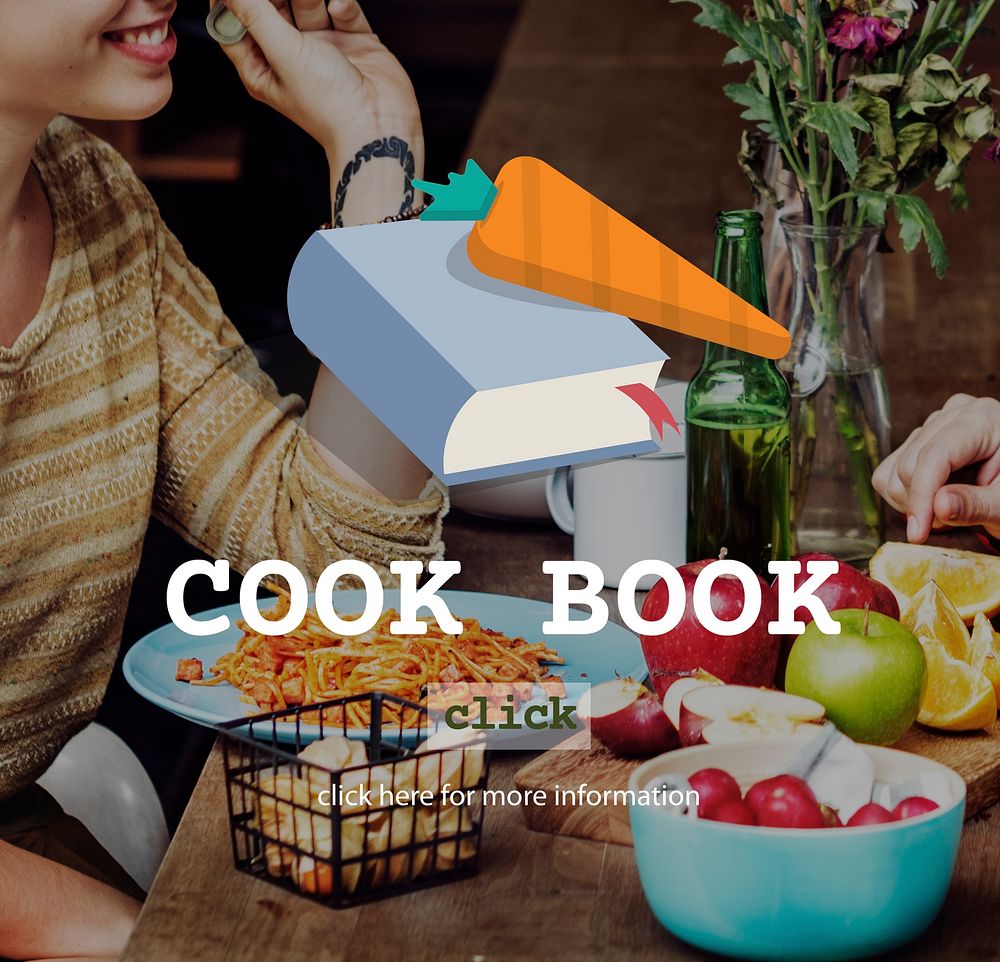 Cook Book Food Menu Meal Concept