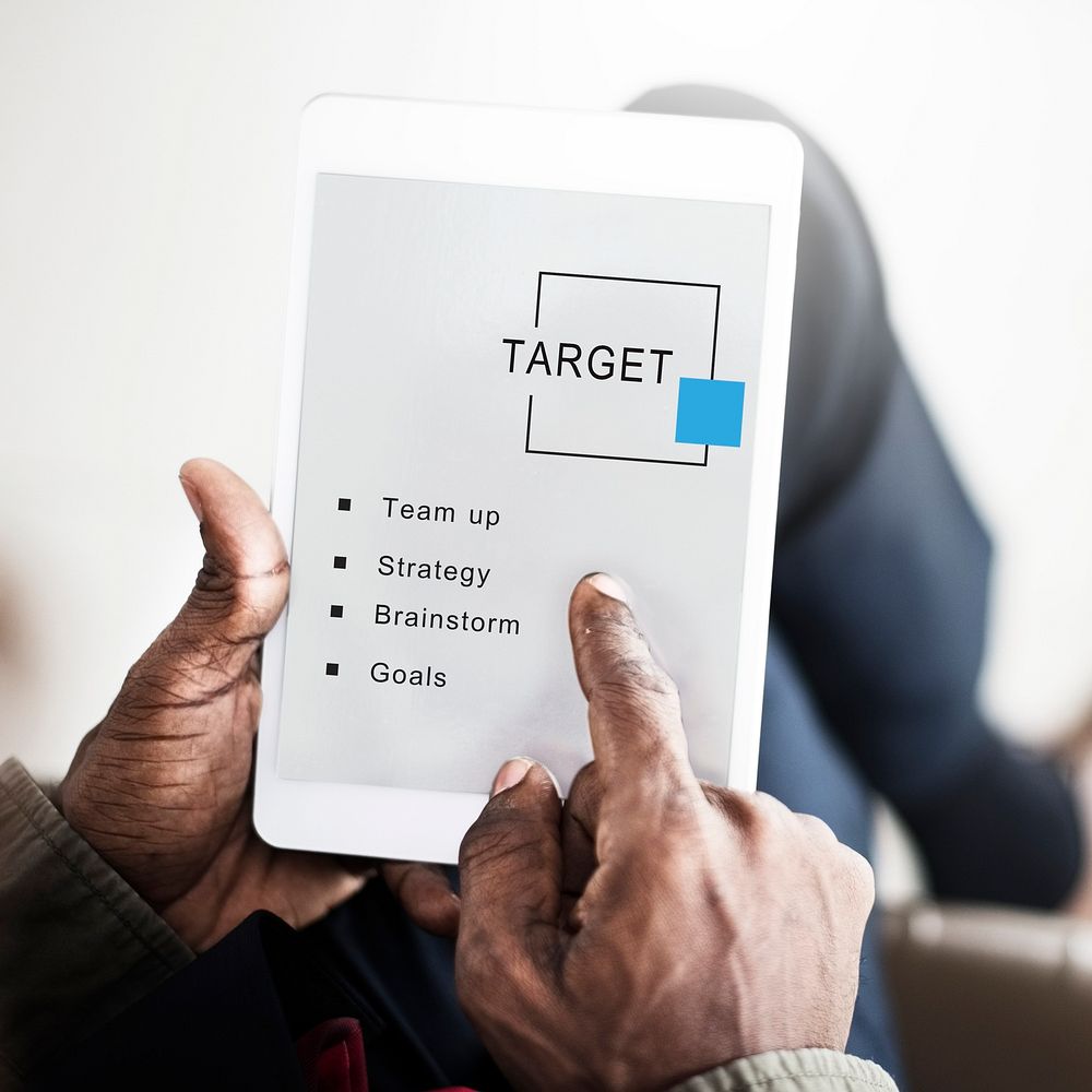 Target Business Startup Strategy Goals Concept