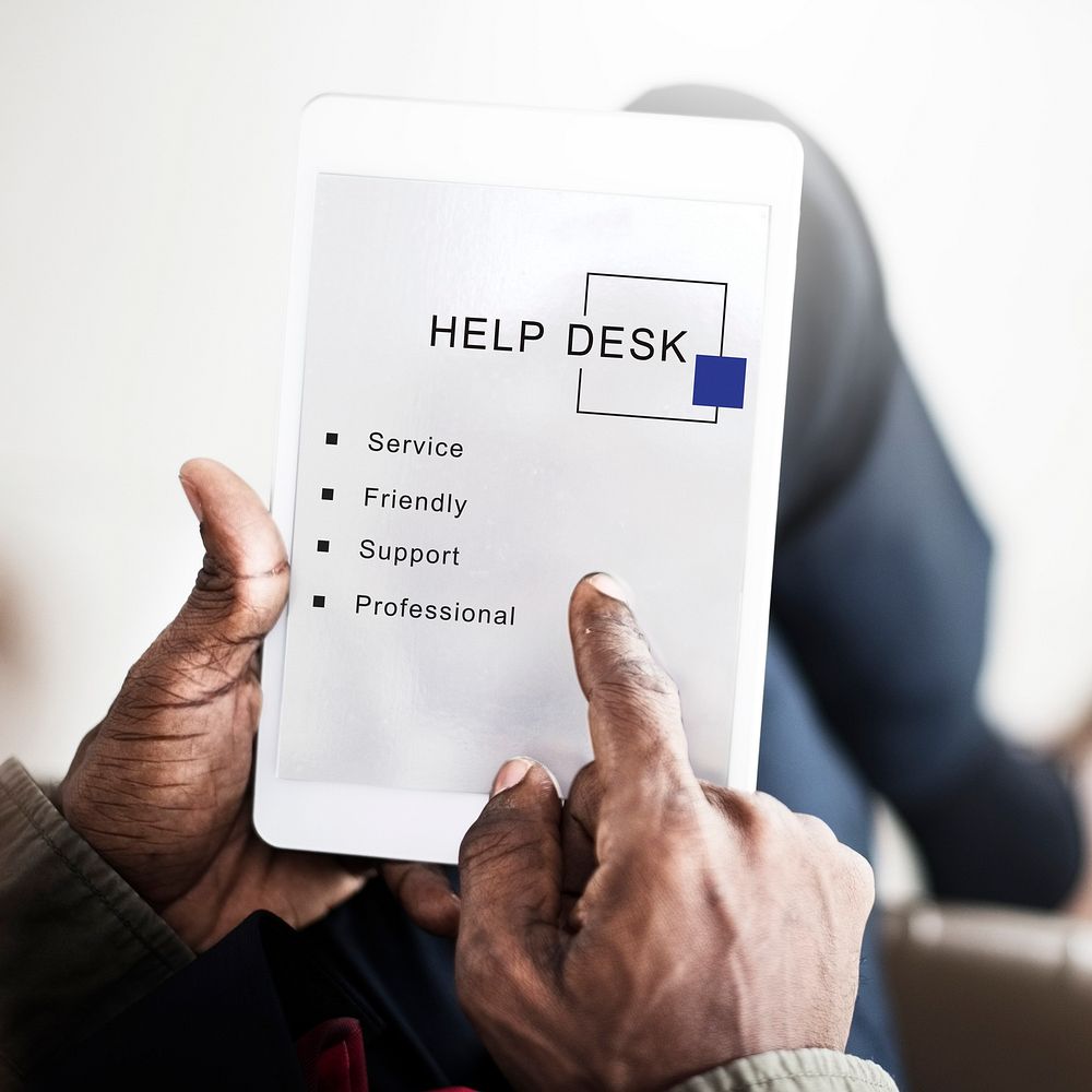 Help Desk Customer Service Support Concept