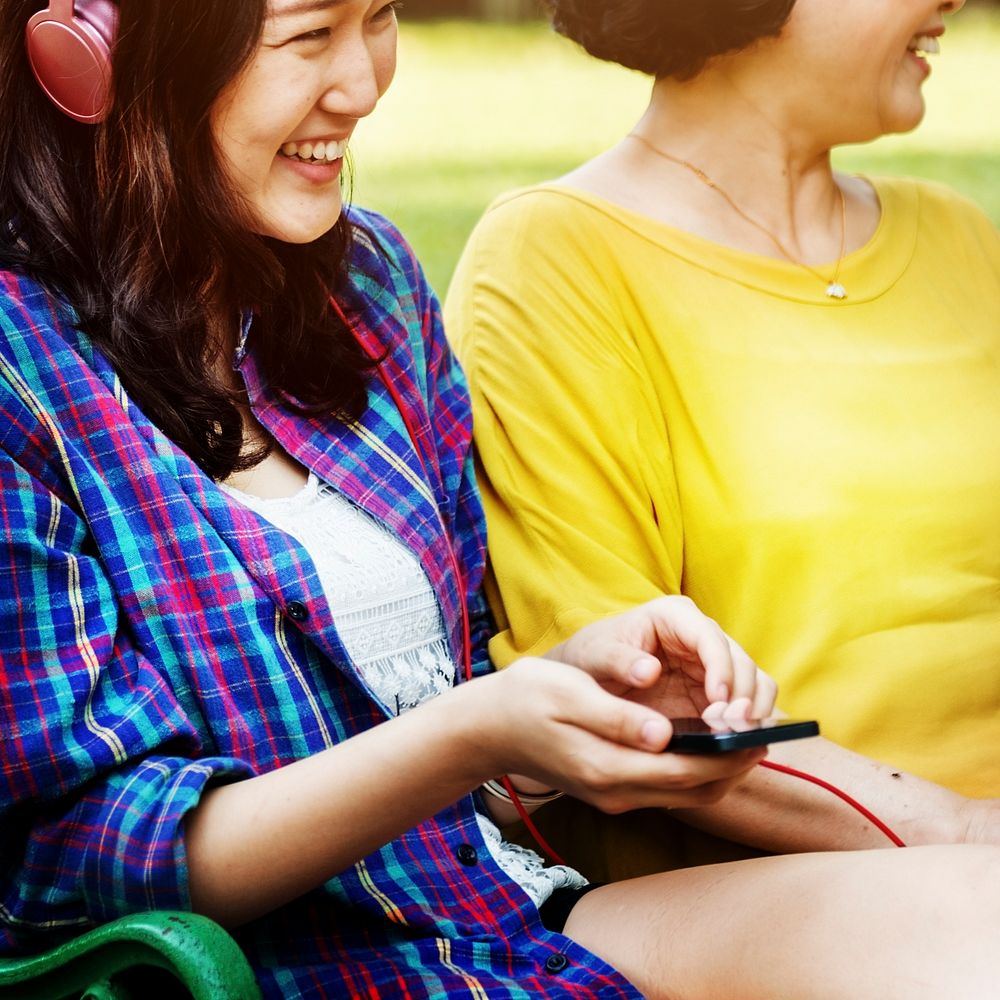 Family Casual Daughter Mother Enjoyment Relax Concept