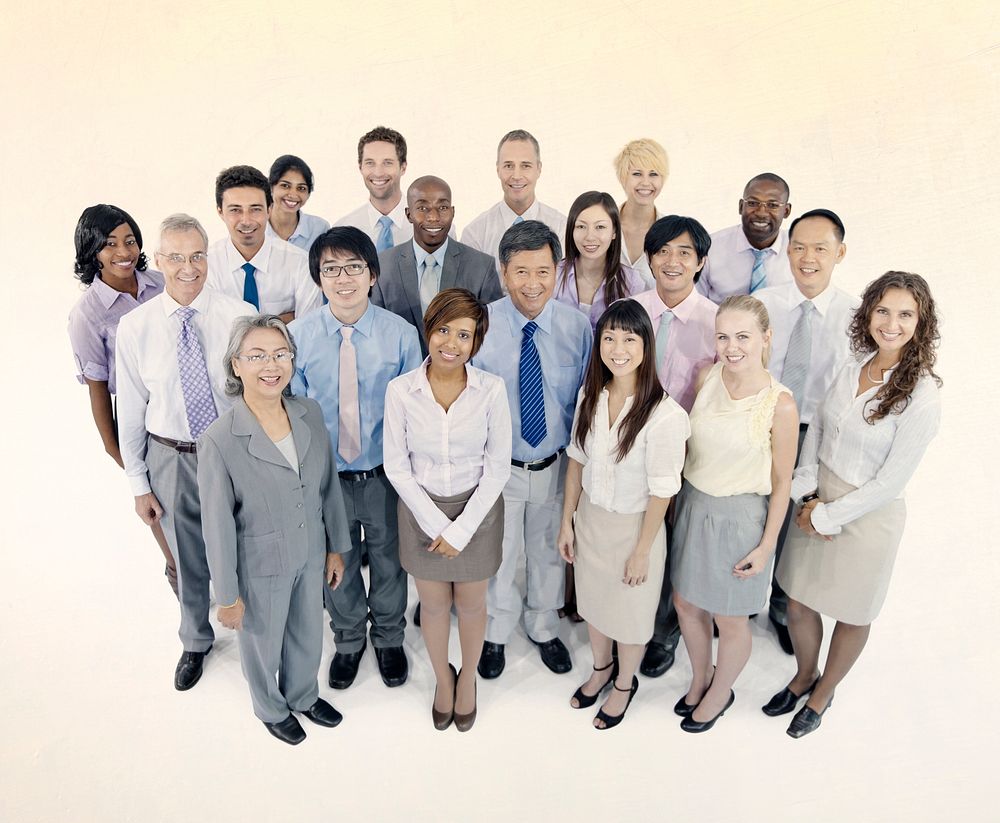 Group of diverse business people