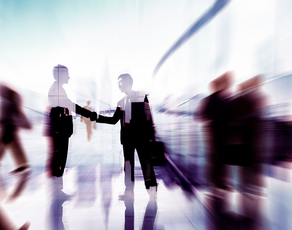 Handshake Partnership Agreement Business People Corporate Concept