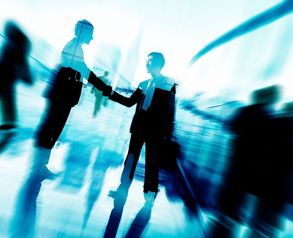 Handshake Partnership Agreement Business People Corporate Concept