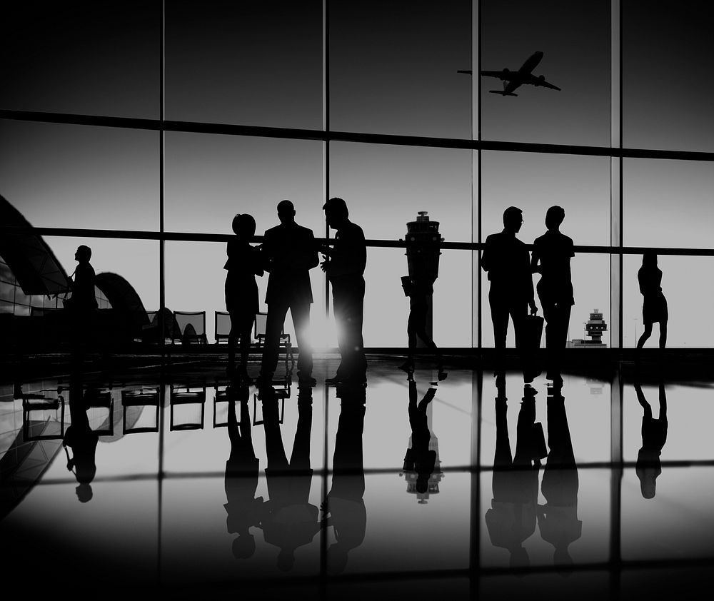 Business Team Airport Journey Travel Concept