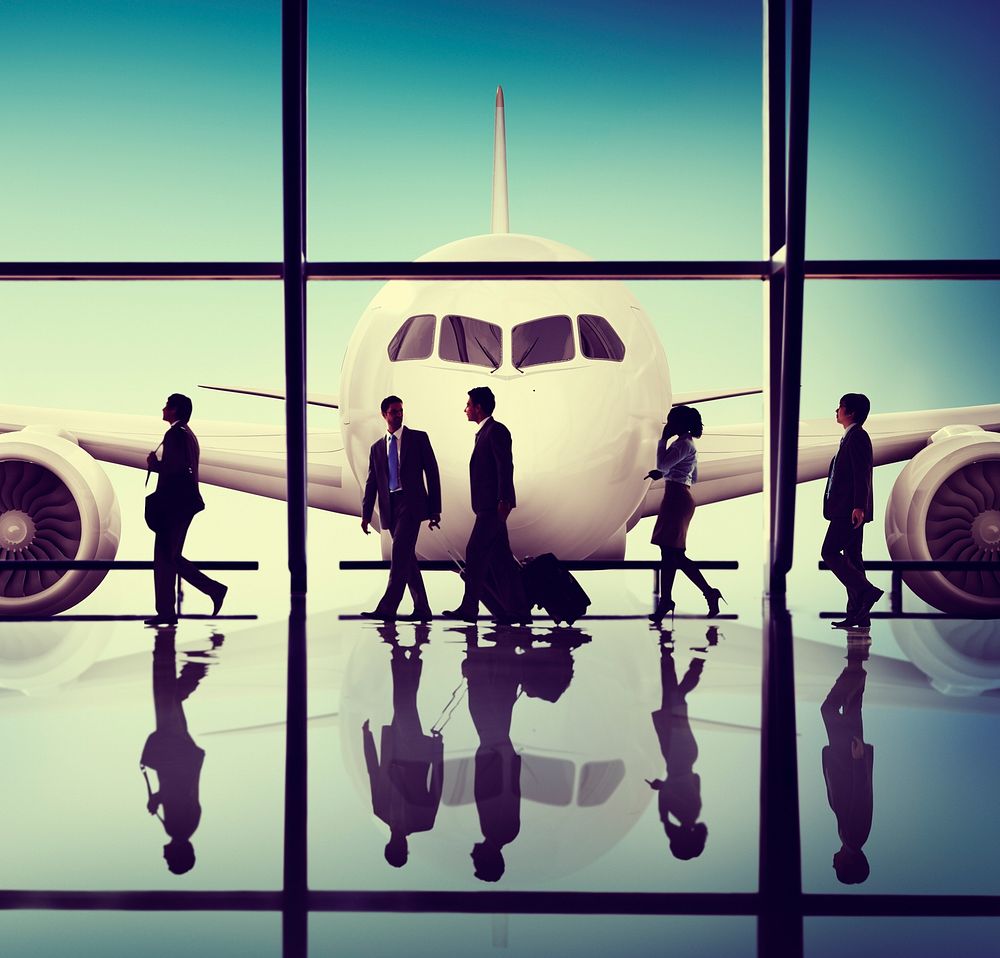 Business People Travel Airport Concept