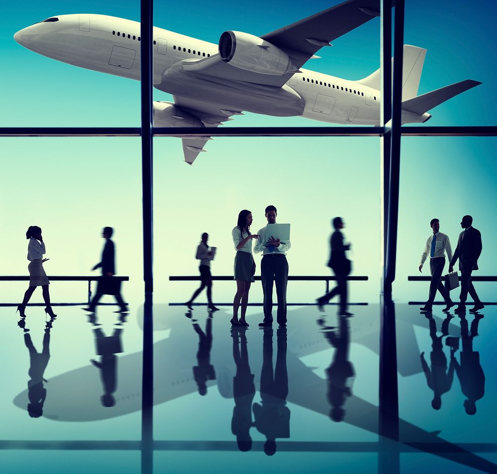 Business People Corporate Airport Concept