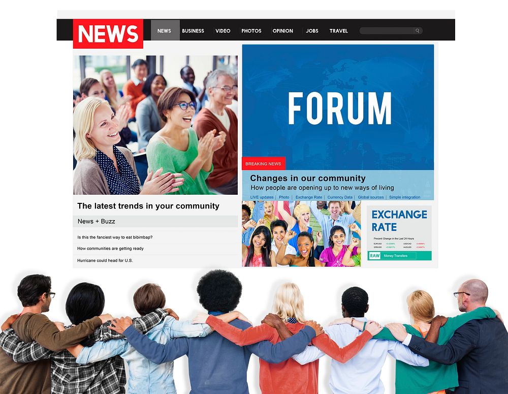 Forum Discussion Communication Information Concept