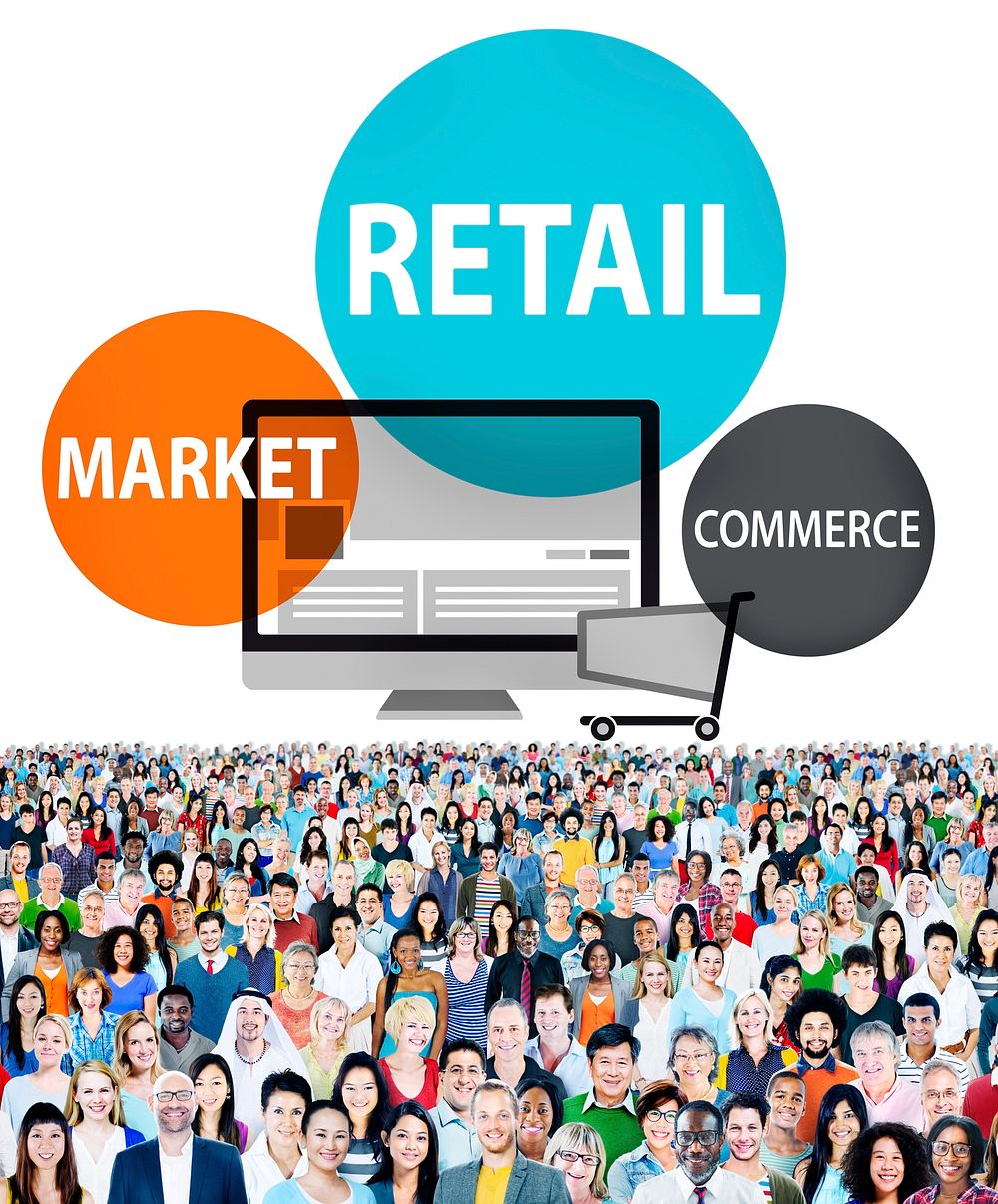 Retail Consumer Commerce Market Purchase Concept