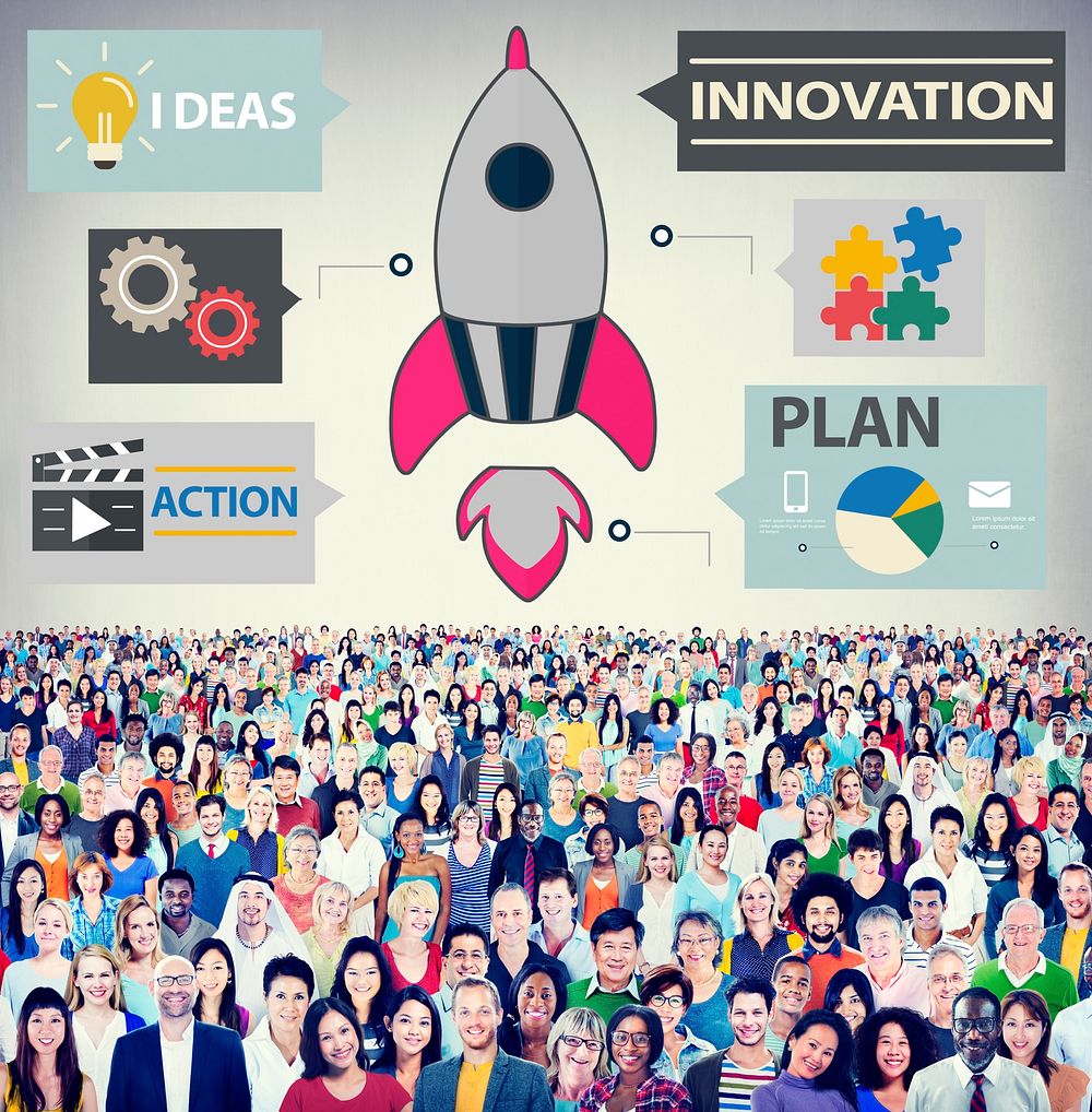 Innovation Plan Planning Ideas Action Launch Start Up Success Concept