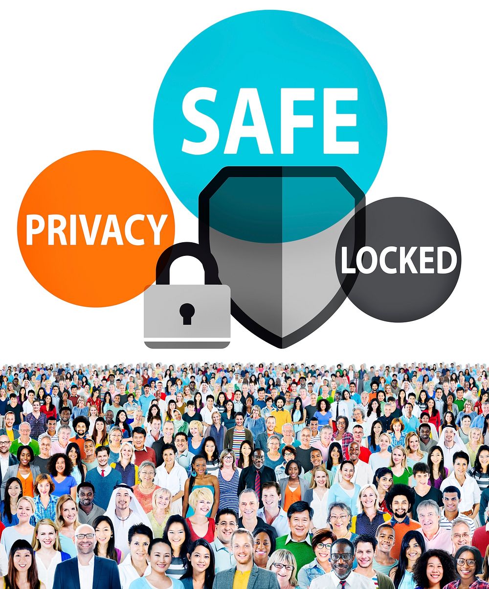 Safe Privacy Locked Security Protection Safe Insurance Concept