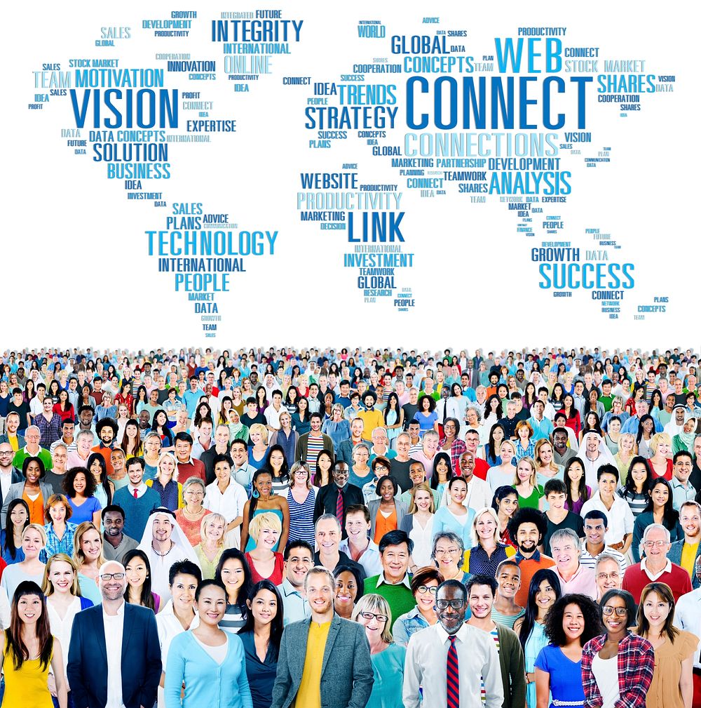 Global Communication Connect Worldwide Link Share Concept
