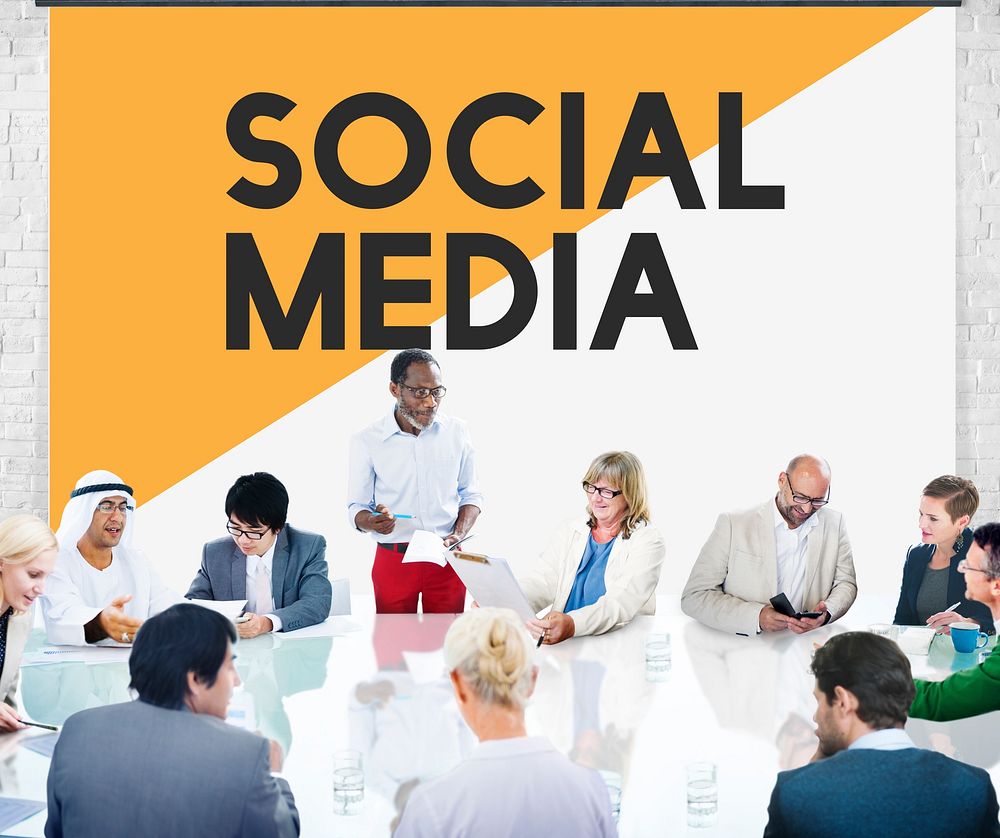 Business People Meeting Social Media Network Concept