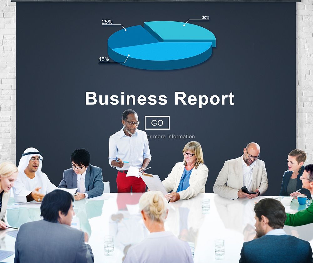 Business Report Analytics Analysis Statistics Concept