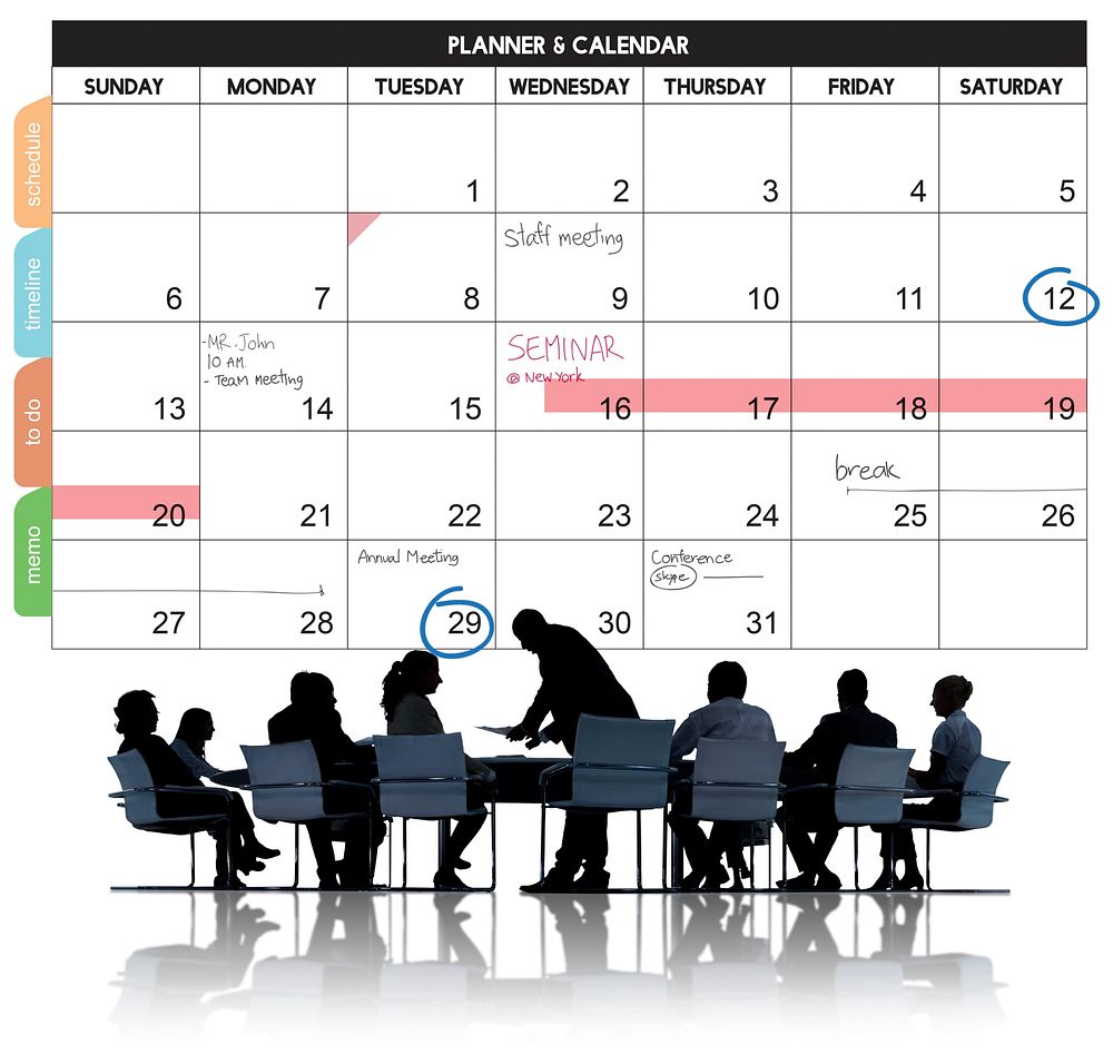 Calender Planner Organization Management Remind Concept