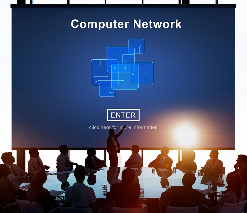 Computer Network Technology Online Website Concept