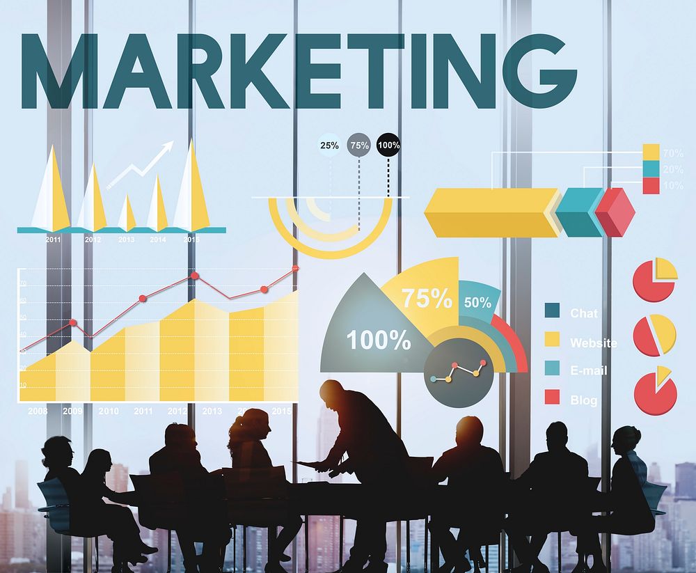 Marketing Percentage Business Chart Concept