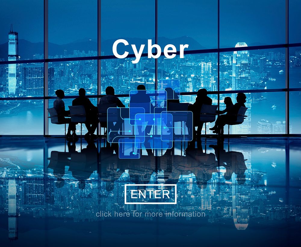 Cyber Digital Technology Electronic Networking Concept