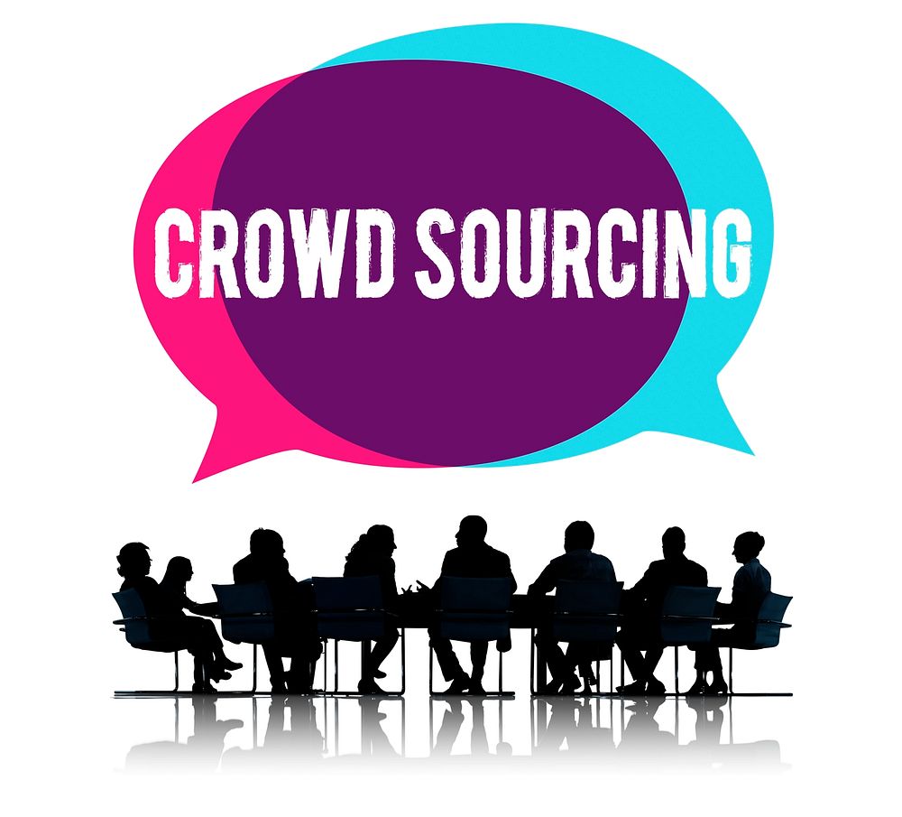 Crowedsourcing Collaboration Group Online Community Concept