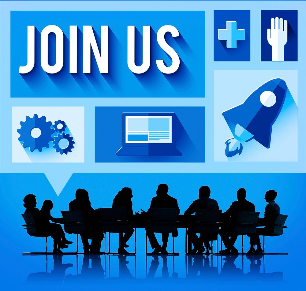 Join Us Member Corporate Support Team Unity Concept