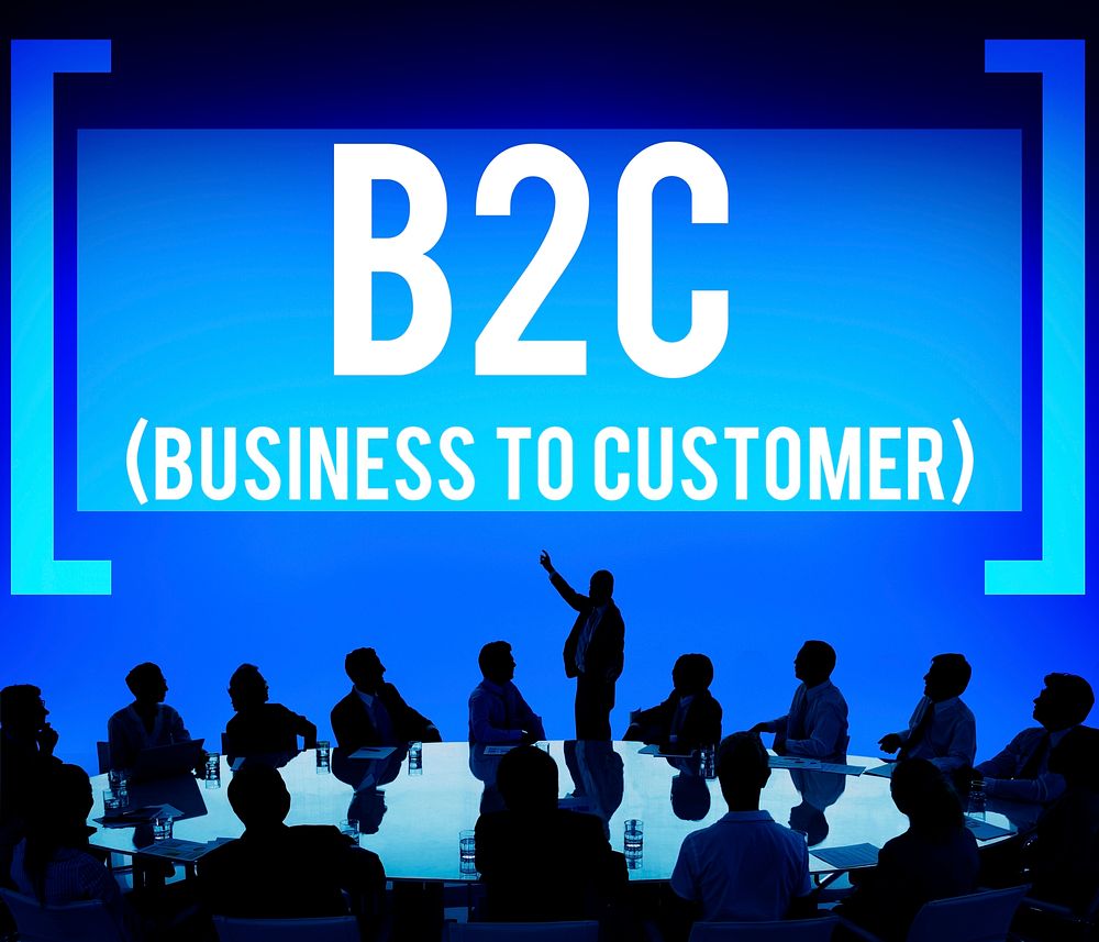 Business To Customer Consumer Commerce Contact Concept