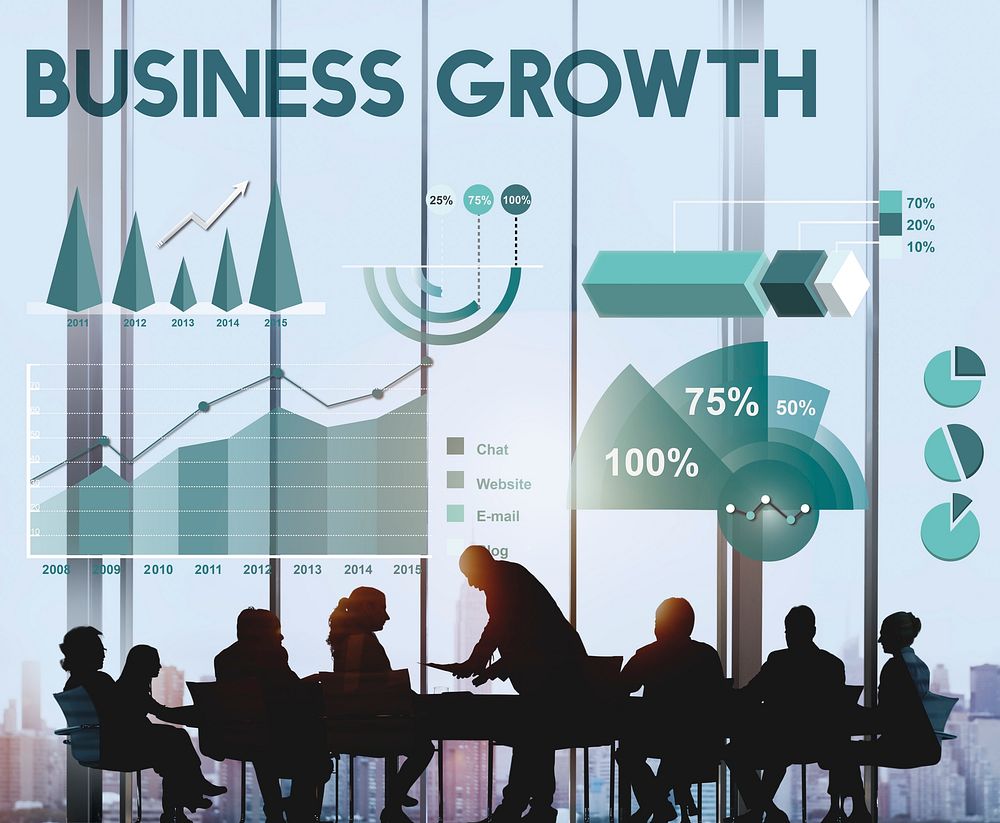 Business Growth Analytics Marketing Report Concept