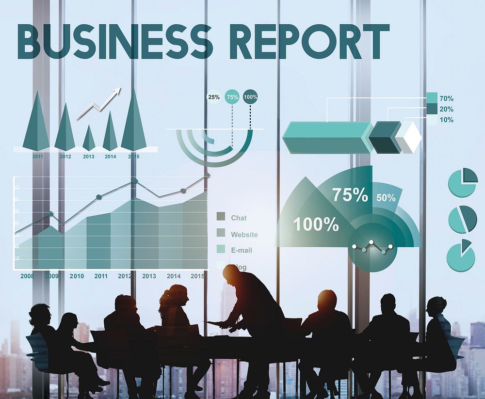 Business Report Analytics Marketing Report Concept
