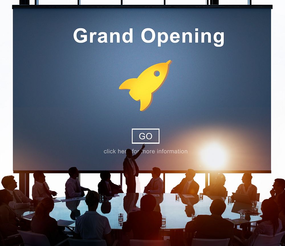 Grand Opening Rocket Icon Concept