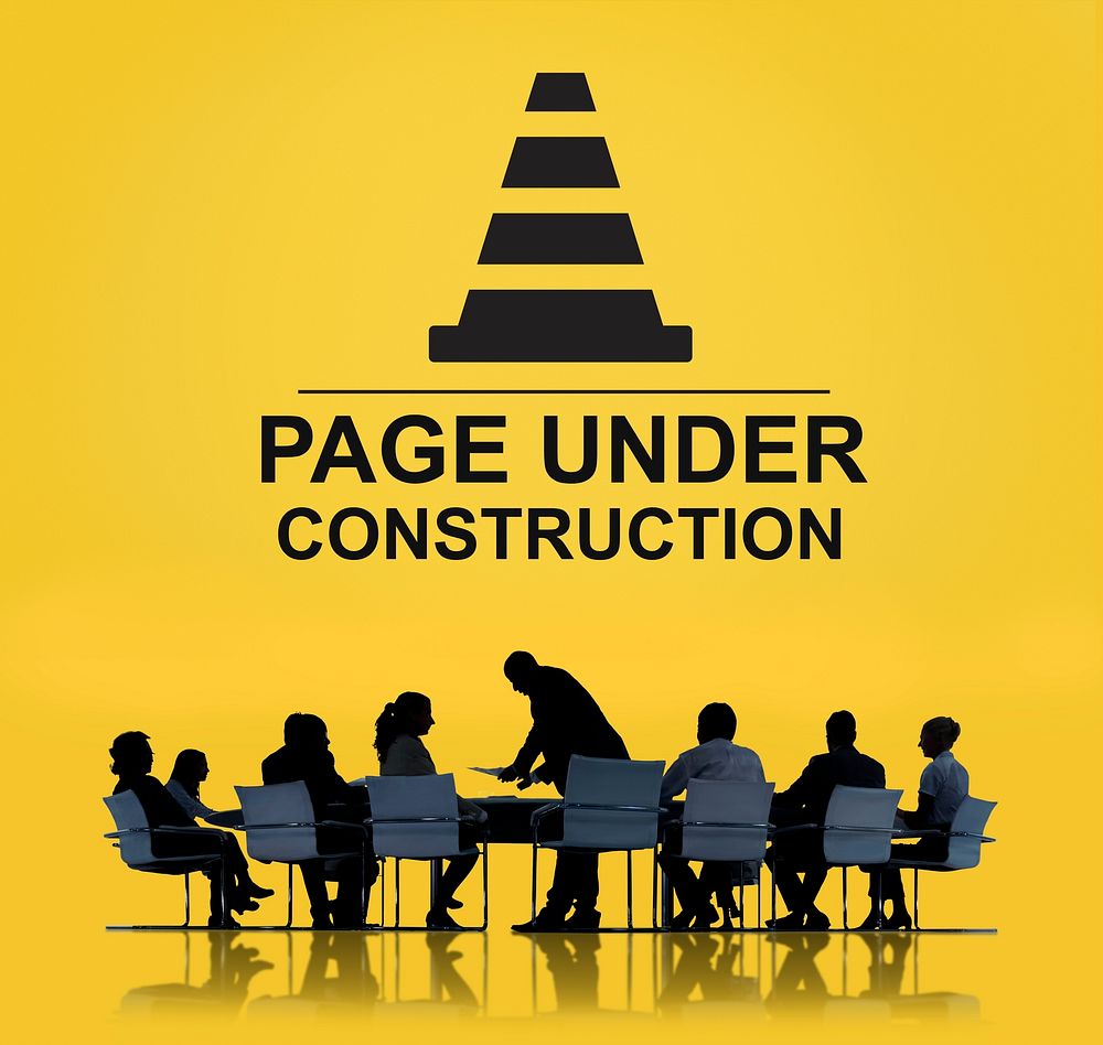 Under Construction Technical Problems Progress Concept