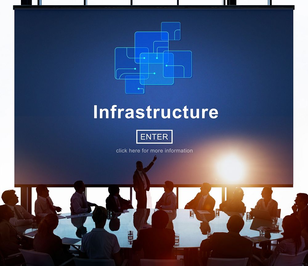 Infrastructure Construction Chip Link Concept