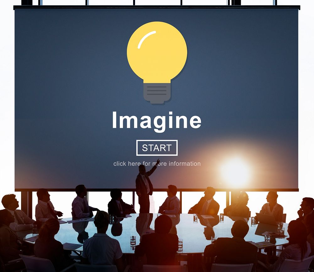 Imagine Creativity Inspiration New Light Concept