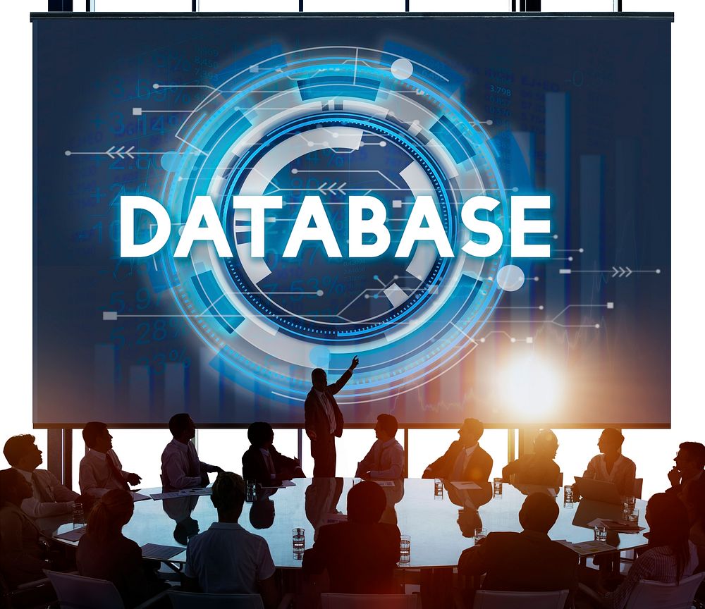 Database Cyber Information Trade Growth Concept