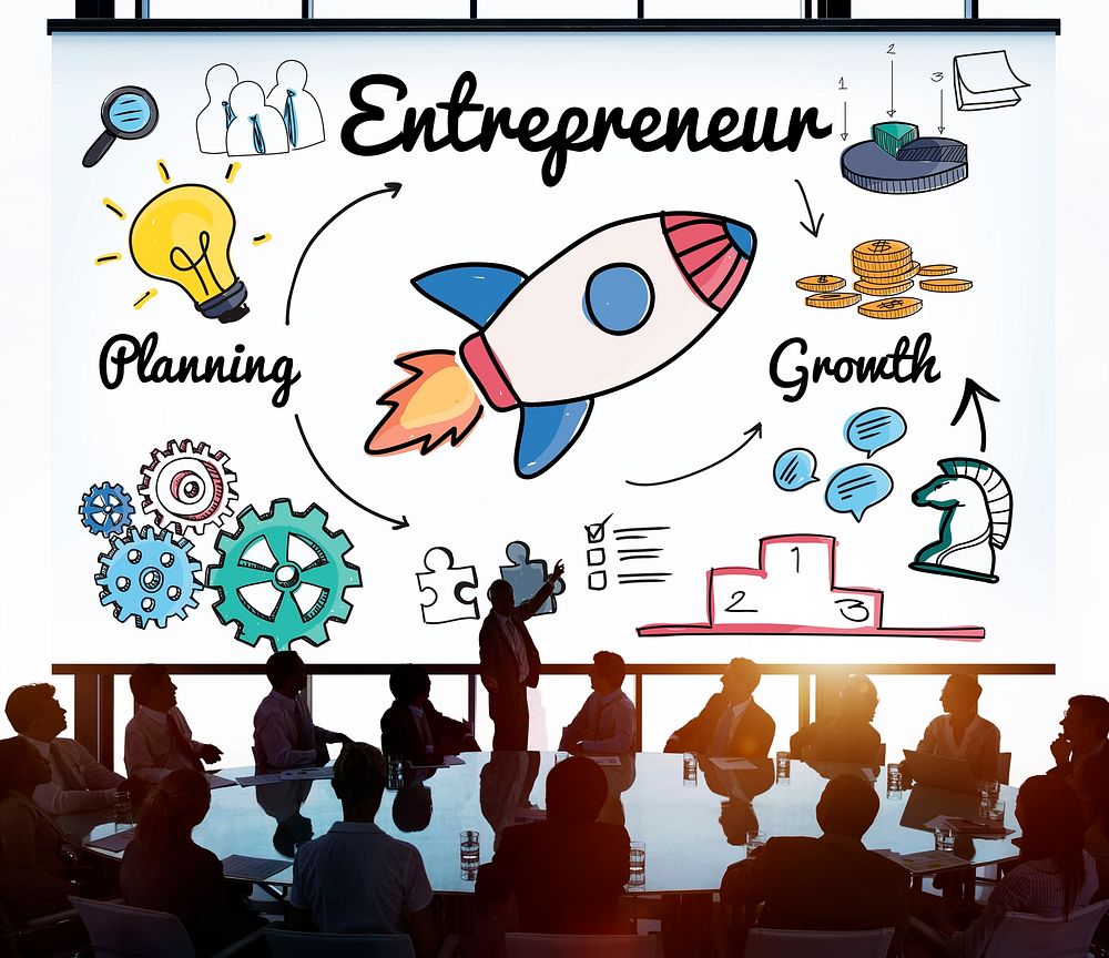 Entrepreneur Enterprise Dealer Planning Growth Concept