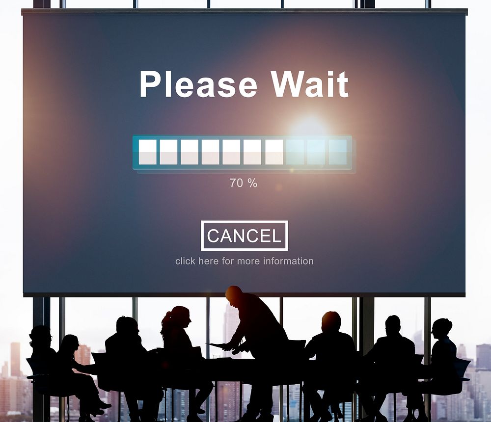 Please Wait Loading Waitng Trasfer Anticipation Concept